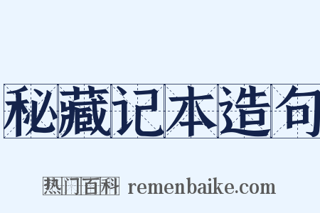 秘藏记本造句是什么意思的图片